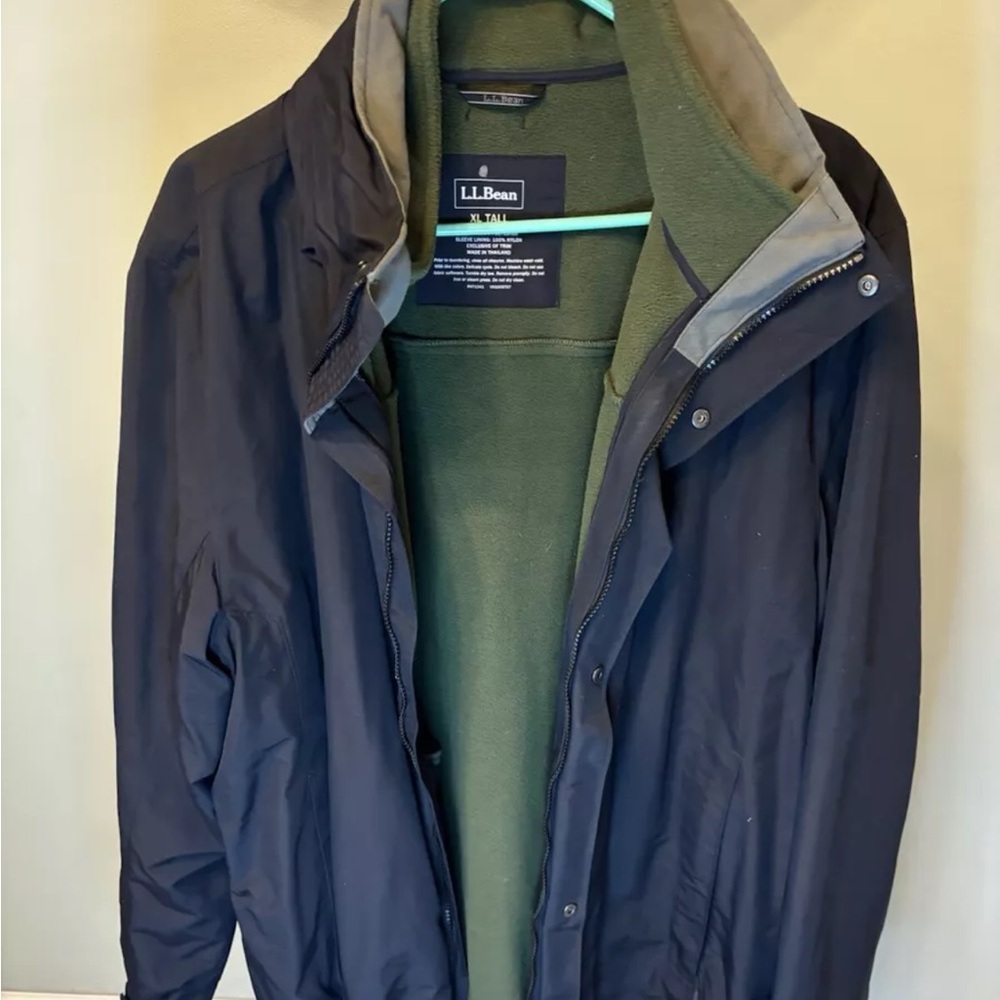 Men’s LL Bean XL tall 3 in 1 winter jacket